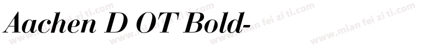 Aachen D OT Bold字体转换